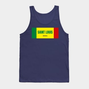 Saint Louis City in Senegal Flag Colors Tank Top